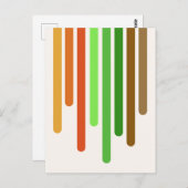 Colour Drips (Autumn) Postkarte (Vorne/Hinten)