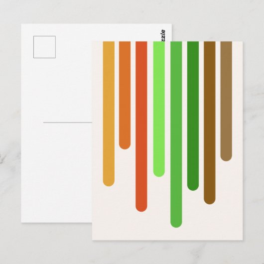 Colour Drips (Autumn) Postkarte (Vorne/Hinten)