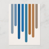 Colour Drips (blue/brown) Postkarte (Vorderseite)