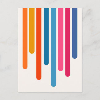 Colour Drips (Bold) Postkarte