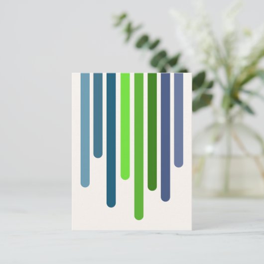 Colour Drips (Spring) Postkarte (Stehend Vorderseite)