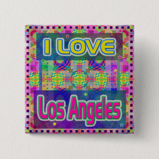 Colour Fest: Schaltfläche "I LIEBE Los Angeles" Button (Vorderseite)