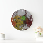 Colour Invasion Große Wanduhr (Zuhause)