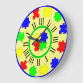 Colour Jigsaw Puzzle Stücke, römische Zahlen Minut Große Wanduhr (Winkel)