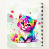 Colour kiten persönlicher Name/Titel Spiral Sketch Notizblock (Rückseite)