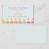 Colour Pencils Artist School Teacher Tutor Visitenkarte (Vorne/Hinten)