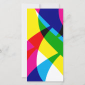 Colour Pop Hochzeitskarte (Rückseite)