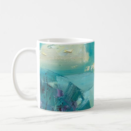 Colour Rush Abstract Oil Paint II Mug Kaffeetasse (Links)