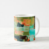 Colour Rush Abstract Oil Paint V Mug Kaffeetasse (VorderseiteRechts)