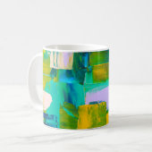 Colour Rush Abstract Oil Paint VI Mug Kaffeetasse (Vorderseite Links)