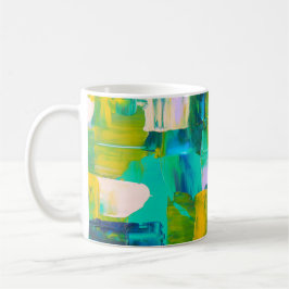 Colour Rush Abstract Oil Paint VI Tasse