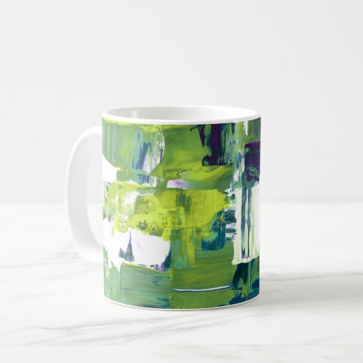 Colour Rush Abstract Oil Paint VII Mug Kaffeetasse (Vorderseite Links)