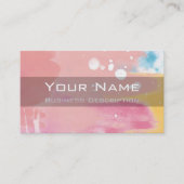 Colour splantation Business Card Visitenkarte (Vorderseite)