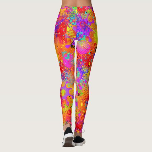 Colour Splash Graffiti Leggings (Rückseite)