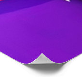 Colour Splash Groovy Canine Dog Poster (Ecke)