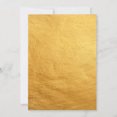 Colour Splash Pink Gold Girl Dusche Einladung (Rückseite)