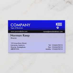 Colour Tex Banded - Blue Galaxy Visitenkarte