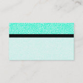 Colour Tex Banded - Random Spots - Türkis Visitenkarte (Rückseite)