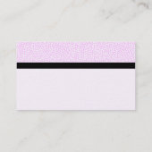 Colour Tex verbannt - Random Spots - Blassrosa Visitenkarte (Rückseite)