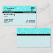 Colour Tex verbannt - Random Spots - Cyan Visitenkarte (Vorne/Hinten)