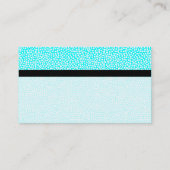 Colour Tex verbannt - Random Spots - Cyan Visitenkarte (Rückseite)