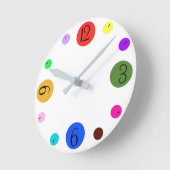 Colour Time Runde Wanduhr (Winkel)