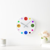 Colour Time Runde Wanduhr (Zuhause)