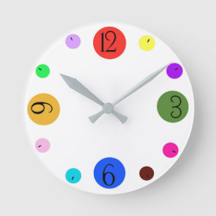 Colour Time Runde Wanduhr