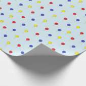 Coloured globes geschenkpapier (Ecke)