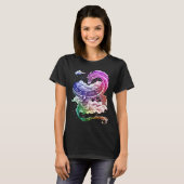Coloured Japanese tradition dragon T-Shirt (Vorne ganz)