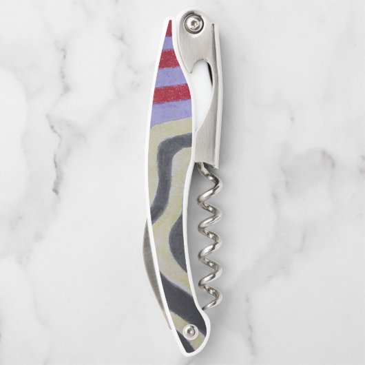 Coloured Waves Corkscrew Kellnermesser (Rückseite)