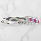 Coloured Waves Corkscrew Kellnermesser (Vorderseite)