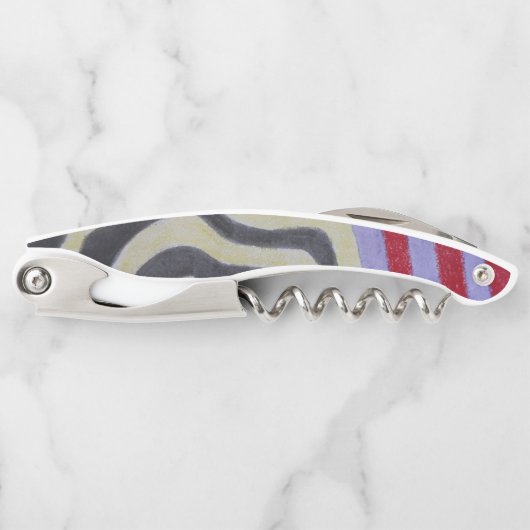 Coloured Waves Corkscrew Kellnermesser (Vorderseite)