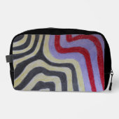 Coloured Waves Print Cut Sew Bag Waschbeutel (Vorderseite)