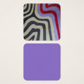 Coloured Waves Profile Card (Vorne & Hinten)