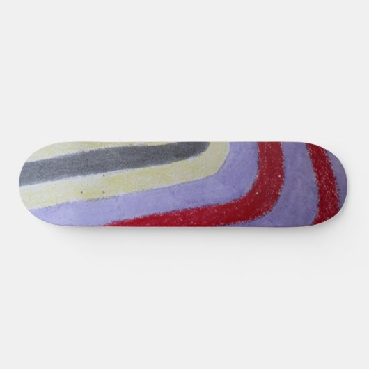 Coloured Waves Skateboard (Horizontal)
