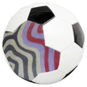 Coloured Waves Soccer Ball (Dreiviertel)