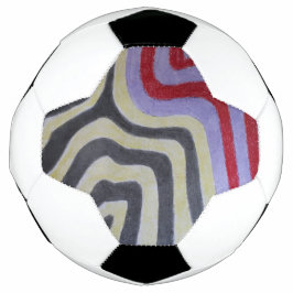 Coloured Waves Soccer Ball