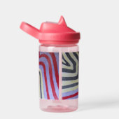 Coloured Waves Water Bottle Trinkflasche (rechts)