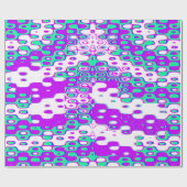 Colourful Bauhaus Geometric Pattern  Geschenkpapier (Flach)