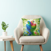 Colourful bird Throw Cushion Kissen (Stuhl )