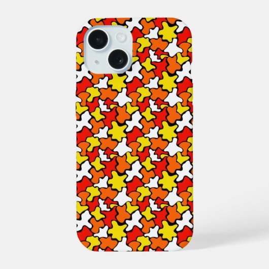 Colourful blob all over print iphone 15 case hülle (Rückseite)