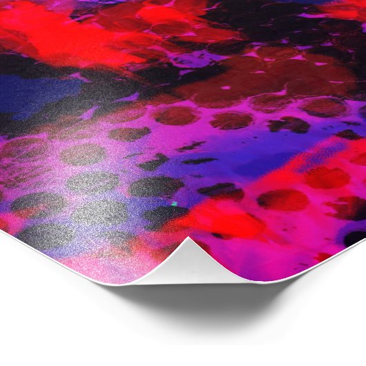 Colourful Chaos Poster (Ecke)