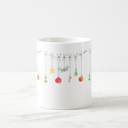 Colourful Christmas Ornaments Kaffeetasse (Mittel)