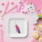 Colourful cockroach plates pappteller (Party)