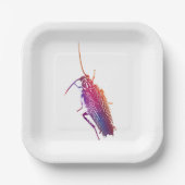 Colourful cockroach plates pappteller (Vorderseite)