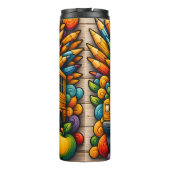 Colourful Crayons Bus Driver Thermal Tumbler Thermosbecher (Rückseite)