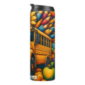 Colourful Crayons Bus Driver Thermal Tumbler Thermosbecher (Nach rechts gedreht)