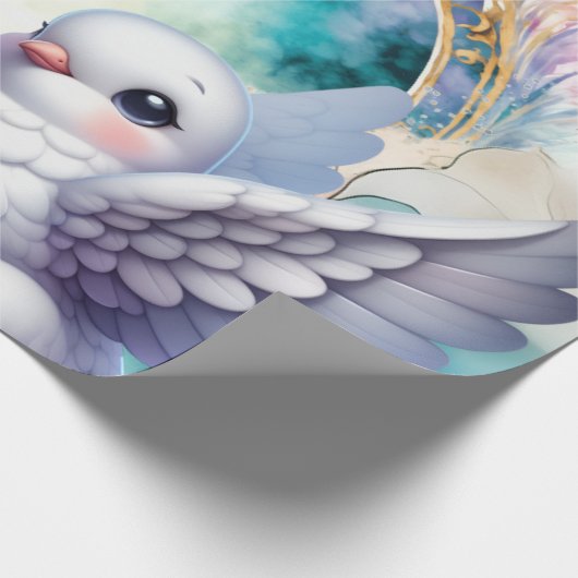 Colourful Dove Geschenkpapier (Ecke)