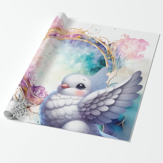 Colourful Dove Geschenkpapier (Ungerollt)